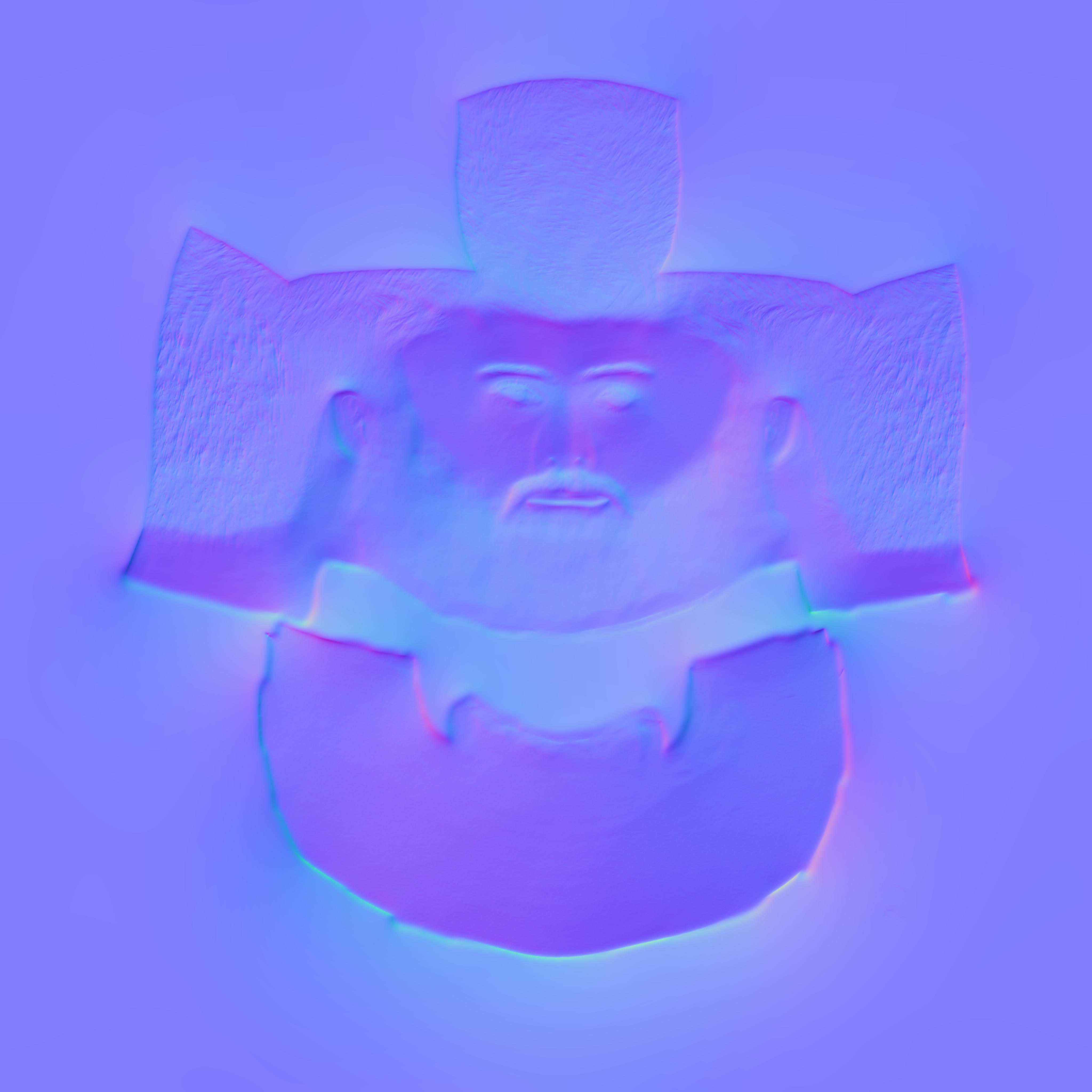 Soldier leather steering wheel cover Low-poly 3D model_15