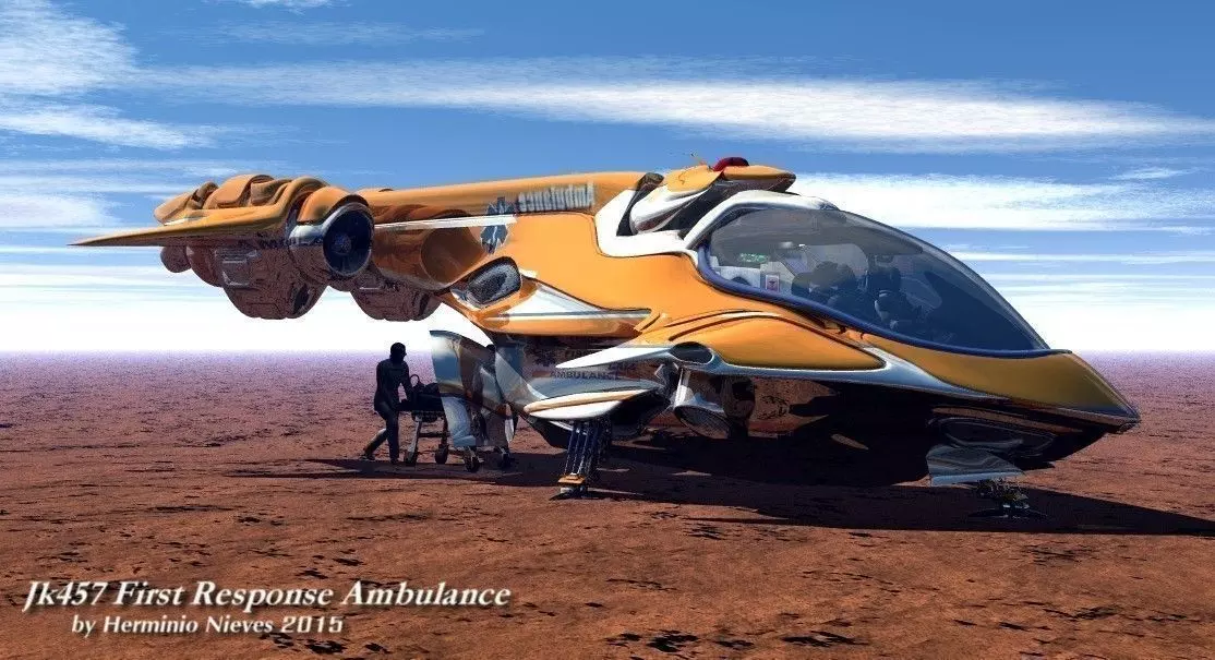 JK457 First Response Ambulance 3D model_0