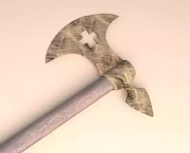 medieval rusty axe