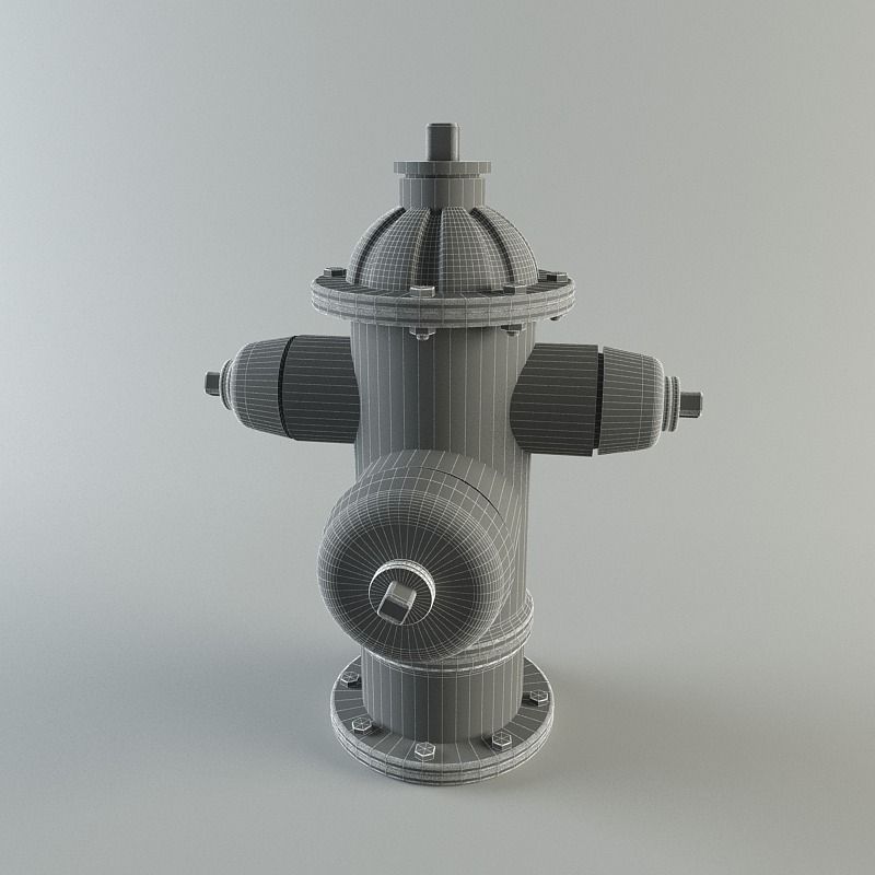Water hydrant 3D model_11