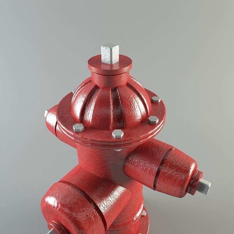 Water hydrant 3D model_3