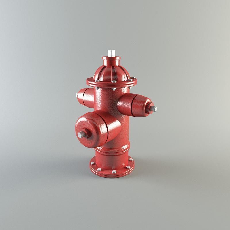 Water hydrant 3D model_1