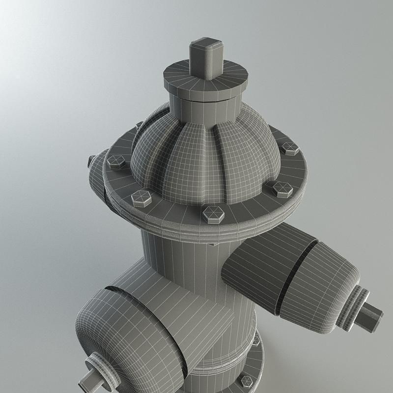 Water hydrant 3D model_10