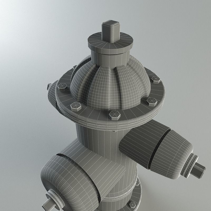 Water hydrant 3D model_12