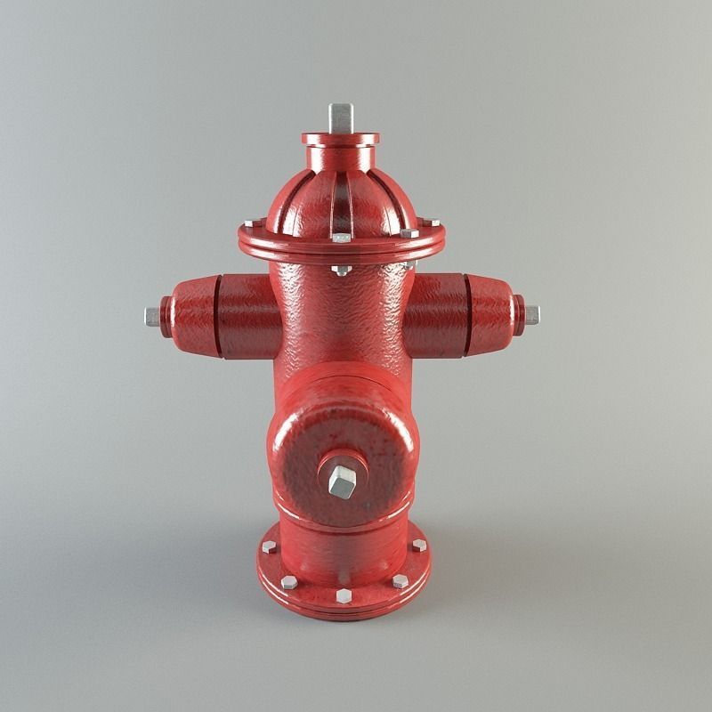 Water hydrant 3D model_4