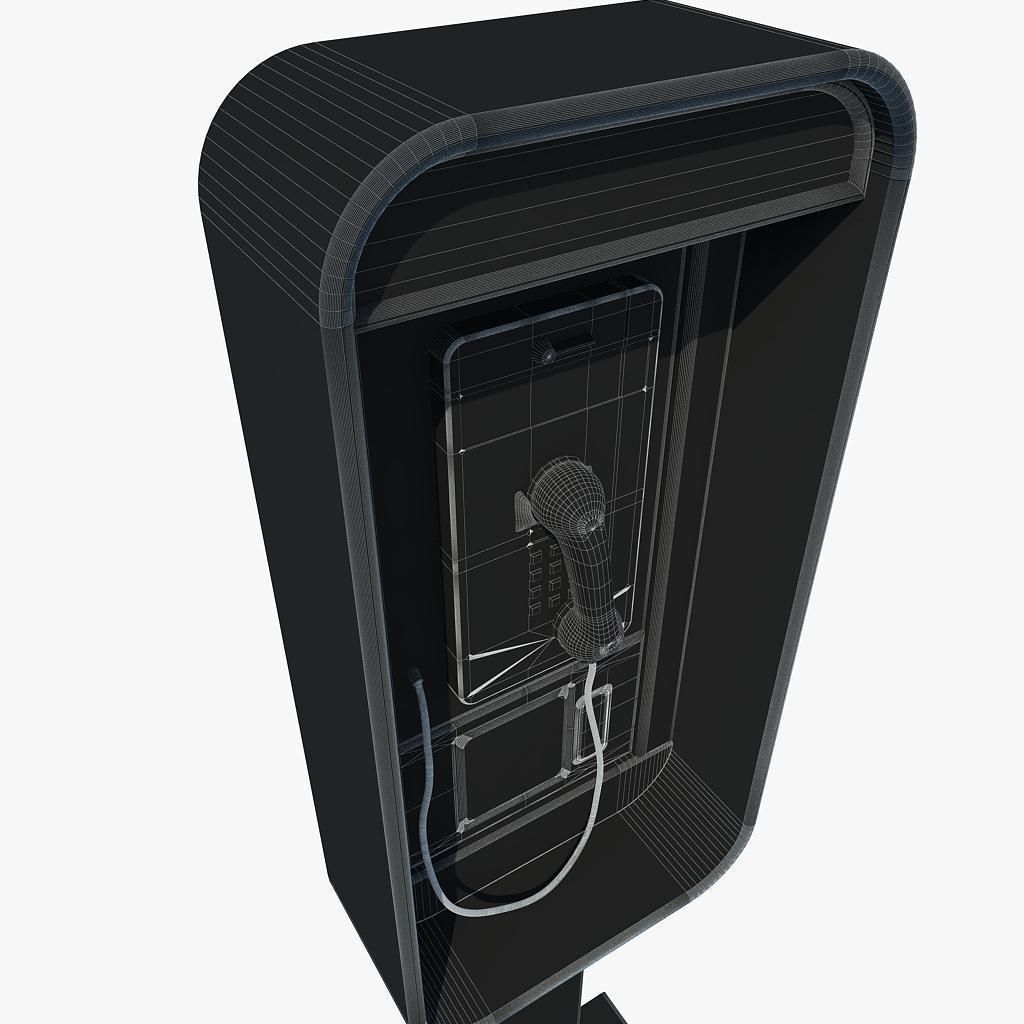 Public phone 3D model_6