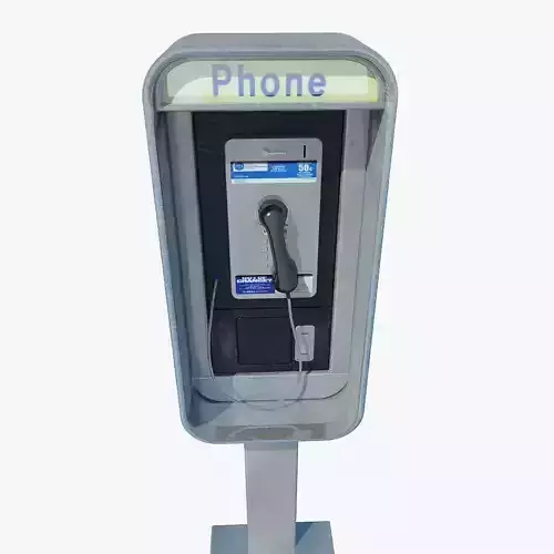 Public phone 3D model
