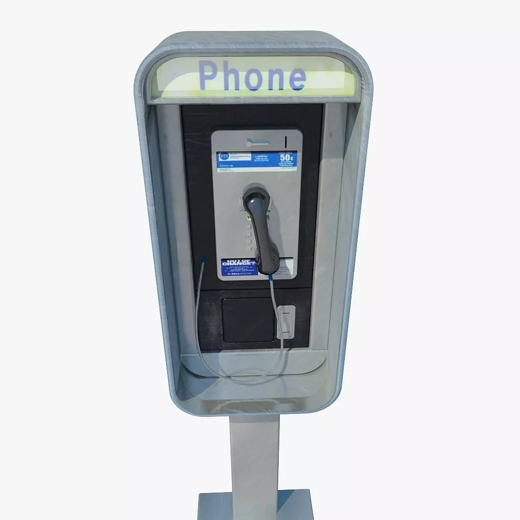 Public phone 3D model_0