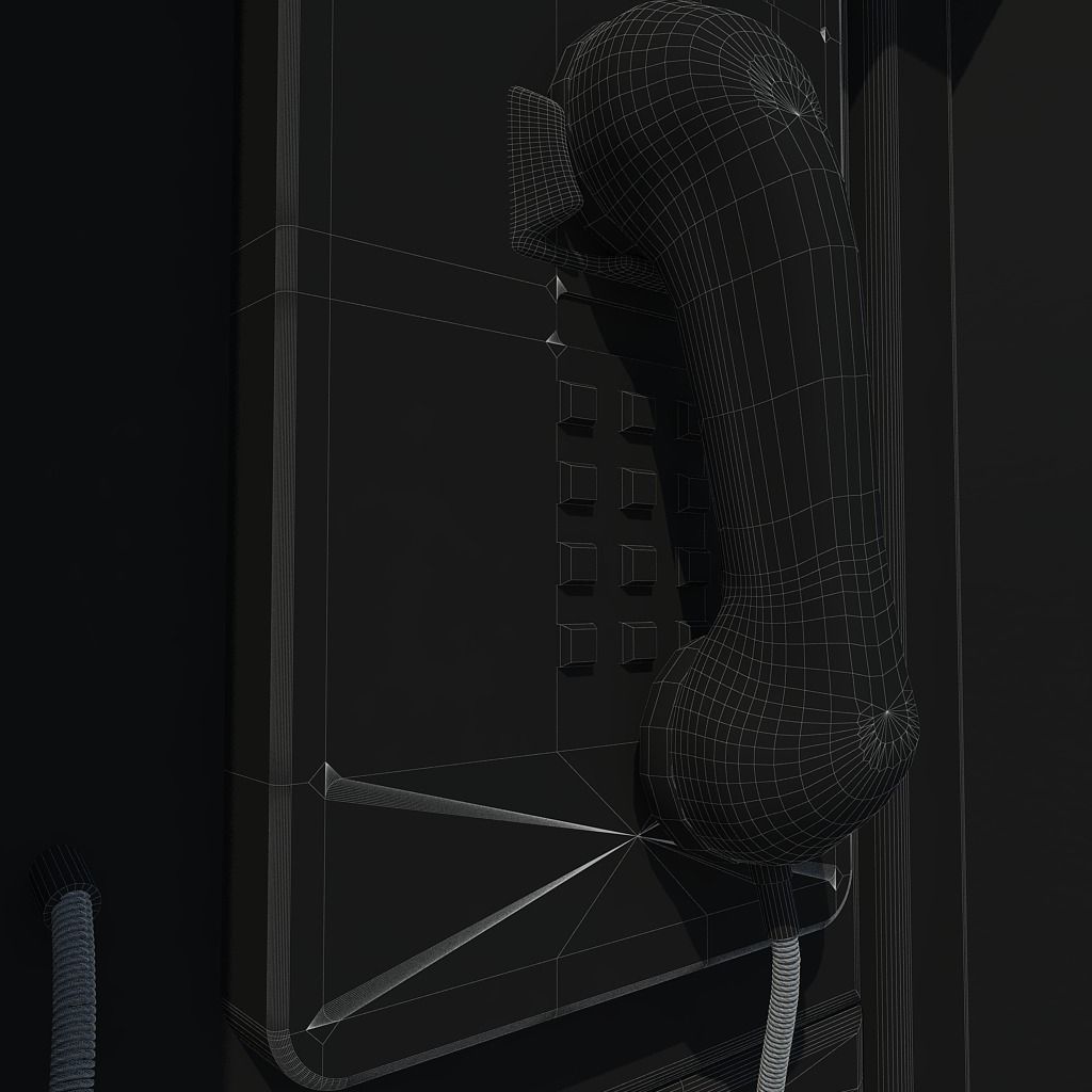 Public phone 3D model_10