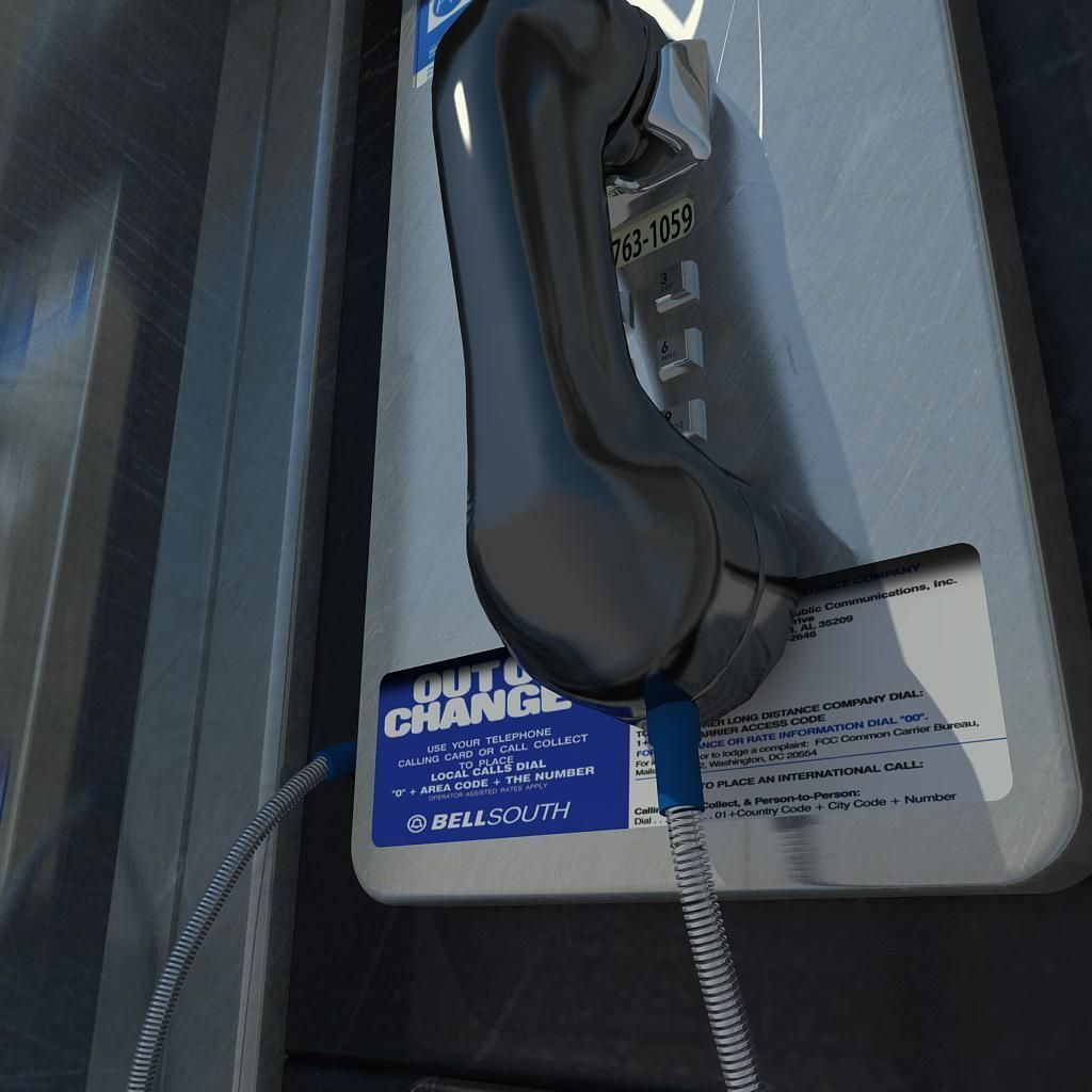 Public phone 3D model_5