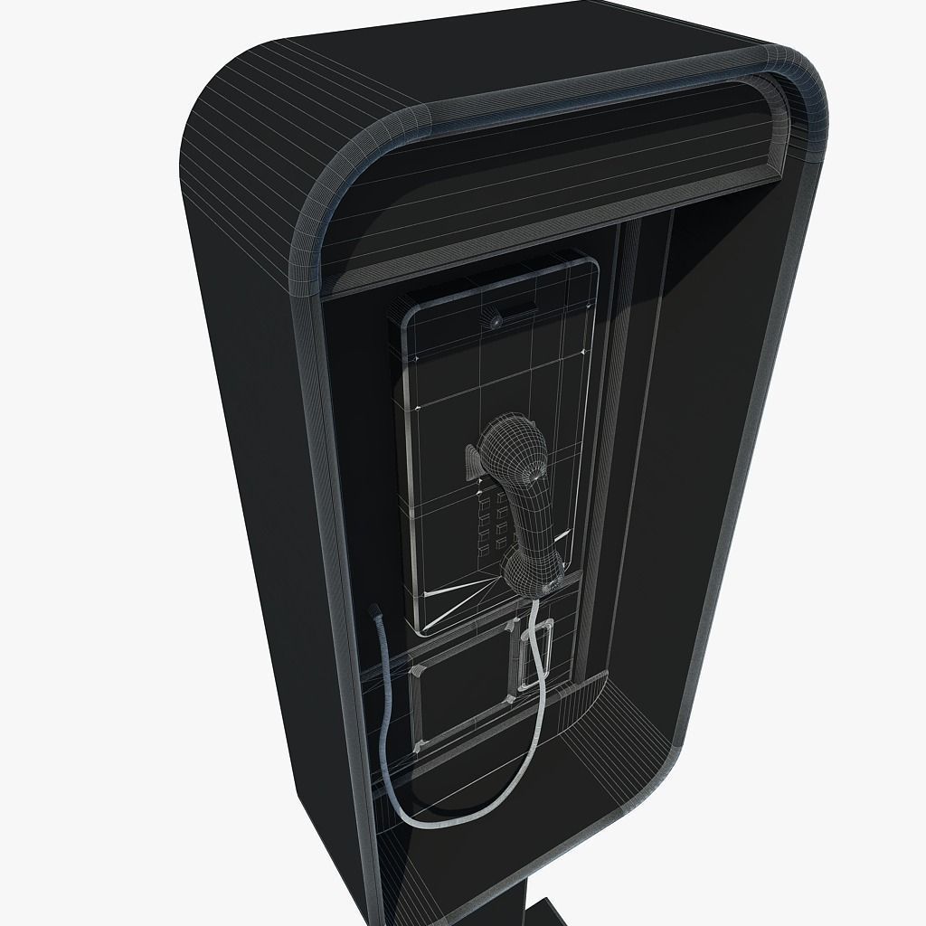 Public phone 3D model_12