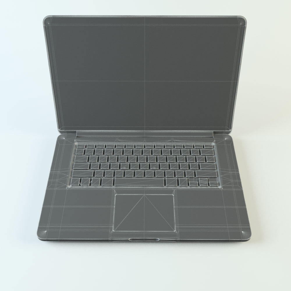 Mac Book Pro 3D model_5