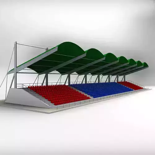 Stadium Seating Tribune Canopy 3D model