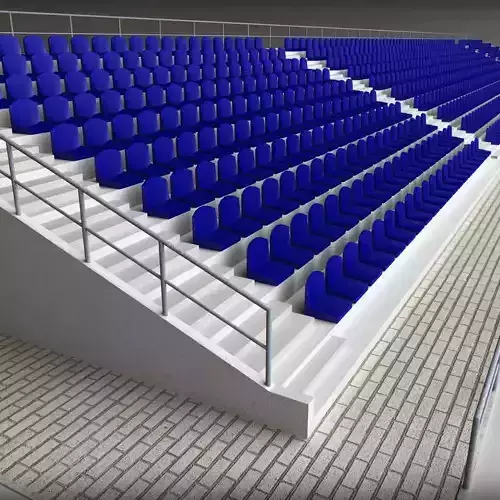 Stadium Concrete Seating Tribune 3D model