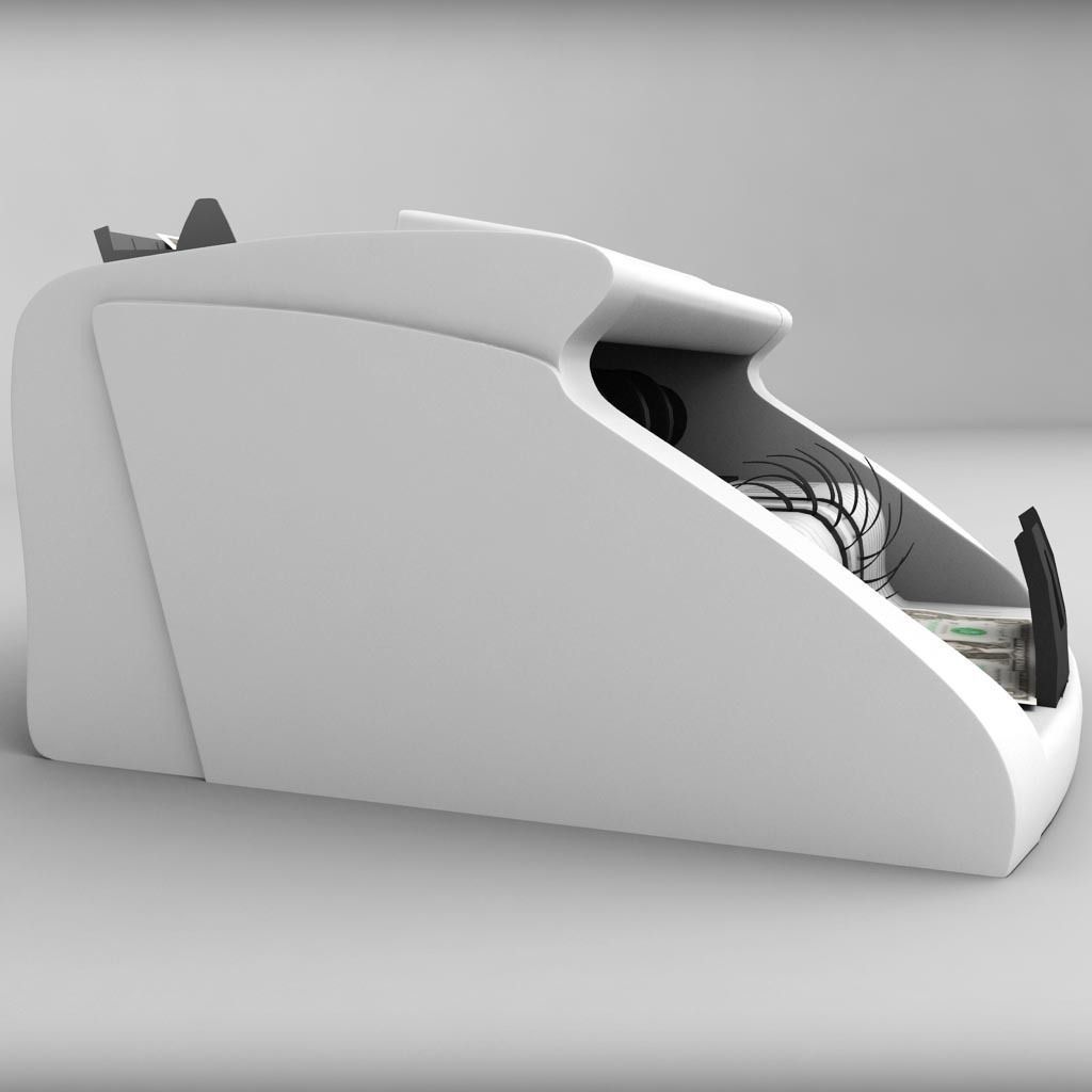 Money Counter Bank Machine 3D model_4