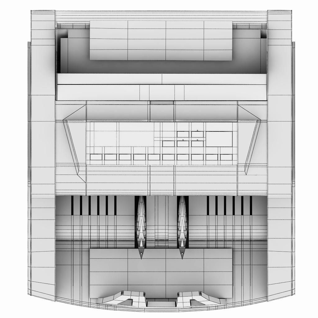 Money Counter Bank Machine 3D model_7