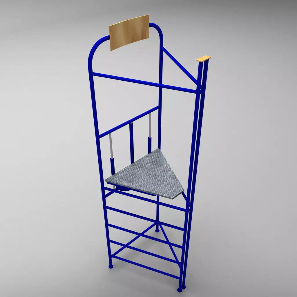 Judge sport stand referee low poly Low-poly 3D model_0