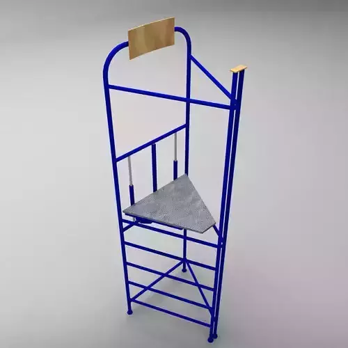 Judge sport stand referee low poly Low-poly 3D model