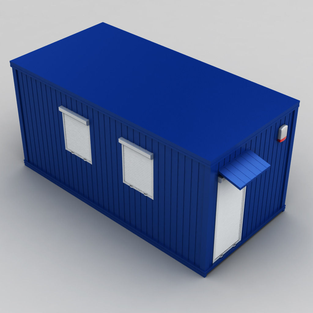 Container shipping house 3D model_4