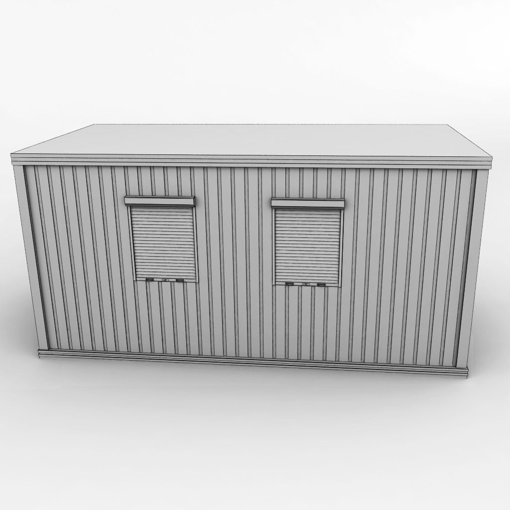 Container shipping house 3D model_7