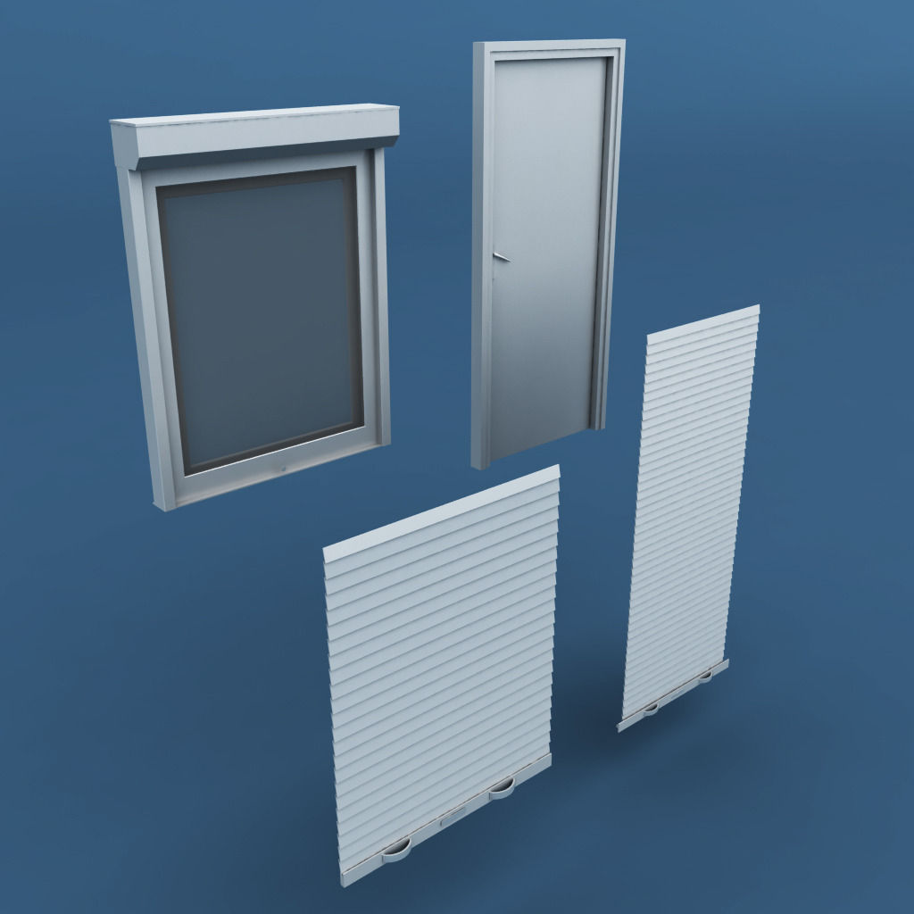 Container shipping house 3D model_3