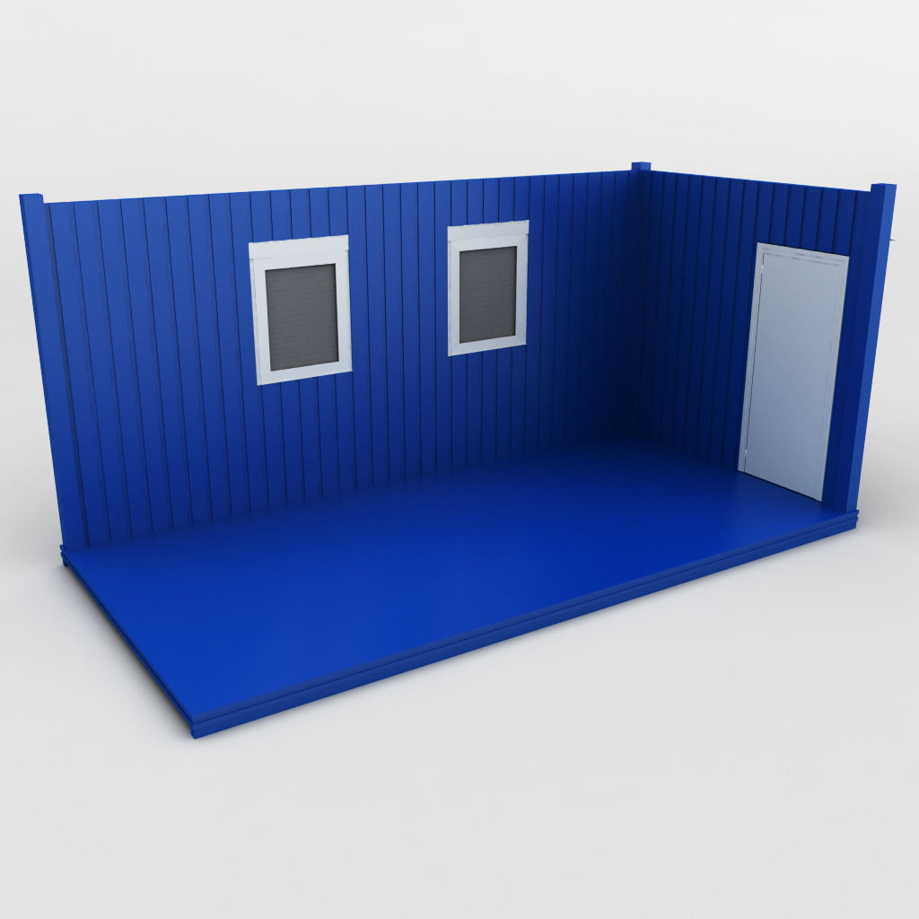 Container shipping house 3D model_1