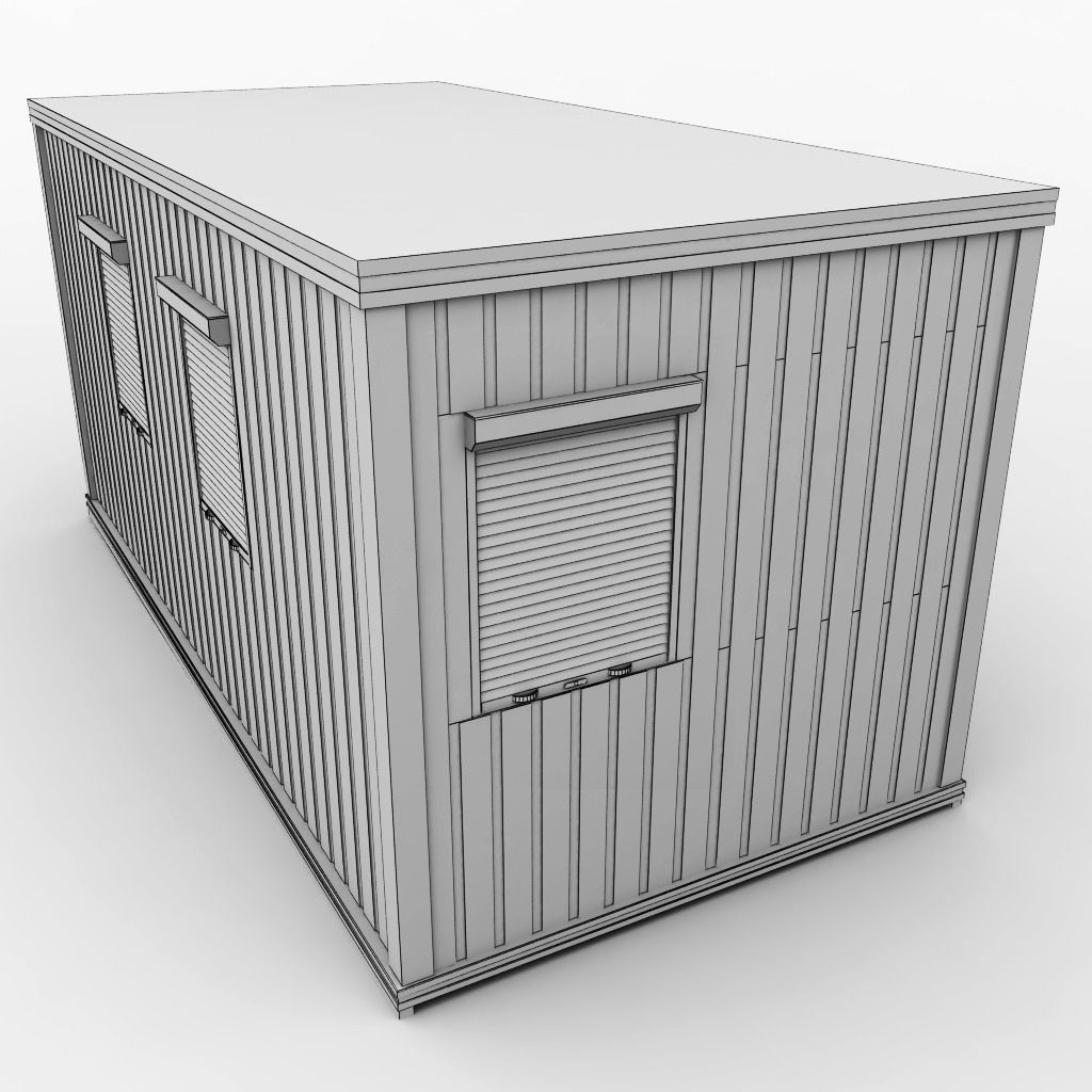 Container shipping house 3D model_6