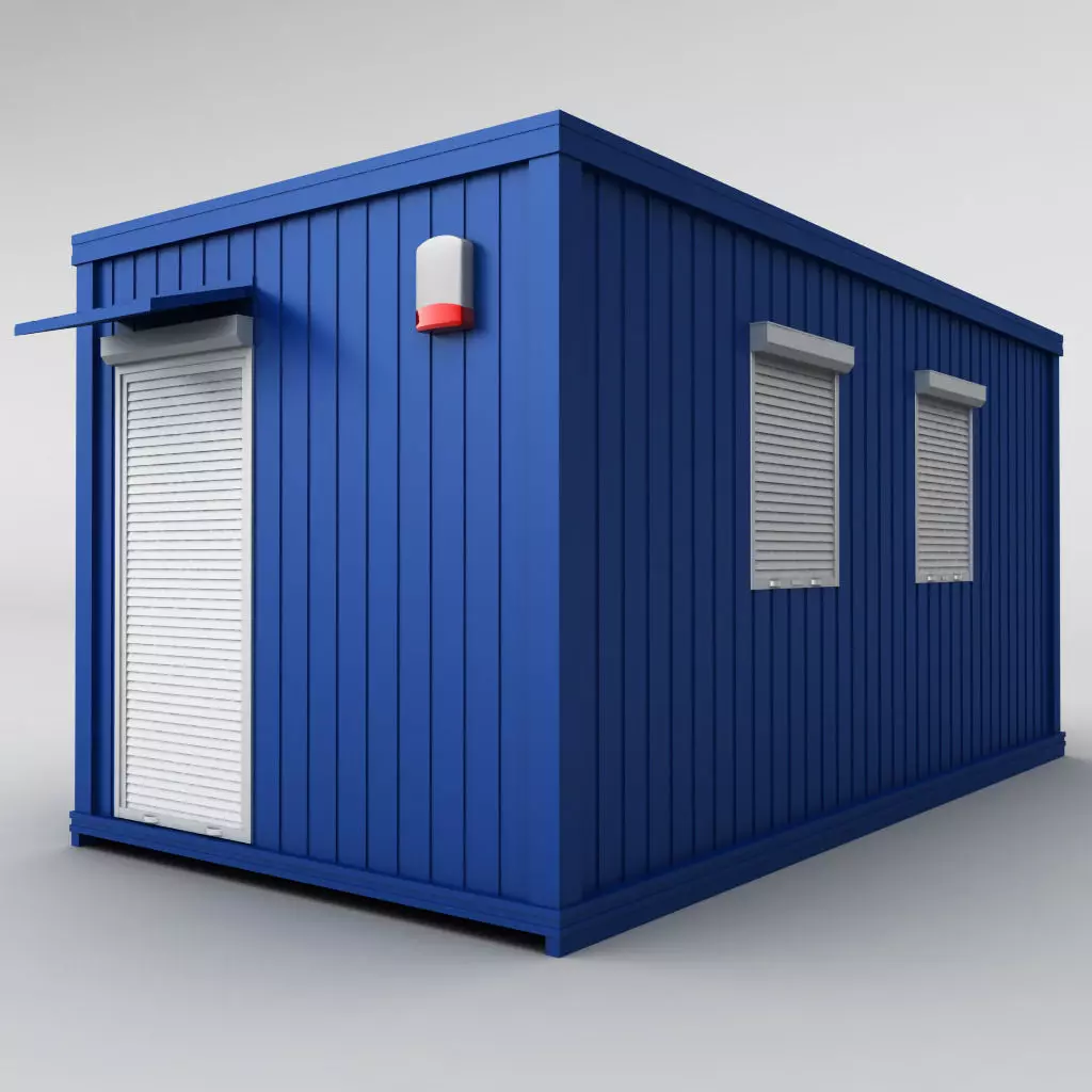 Container shipping house 3D model_0