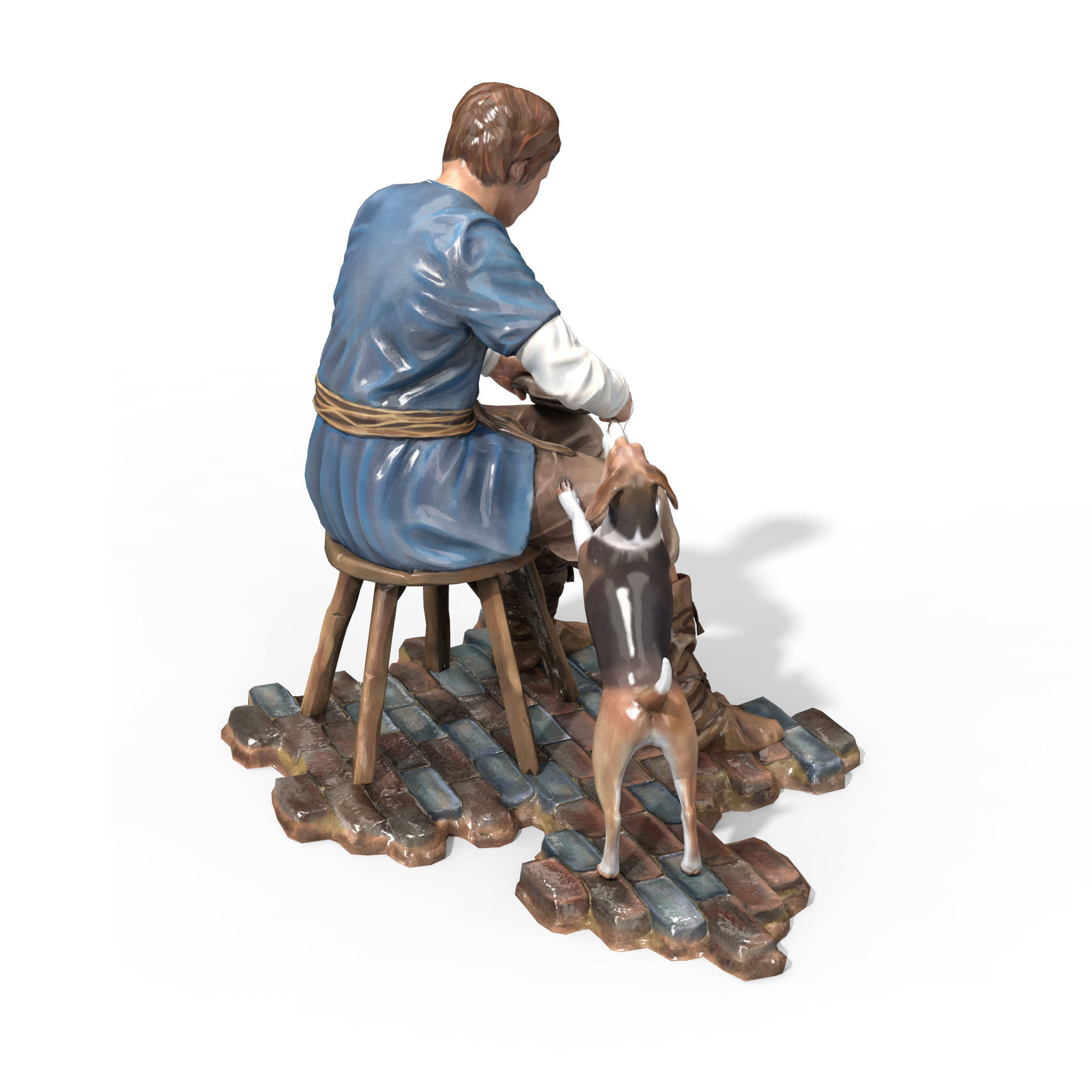 Statuette Craftsmen Free 3D model_3