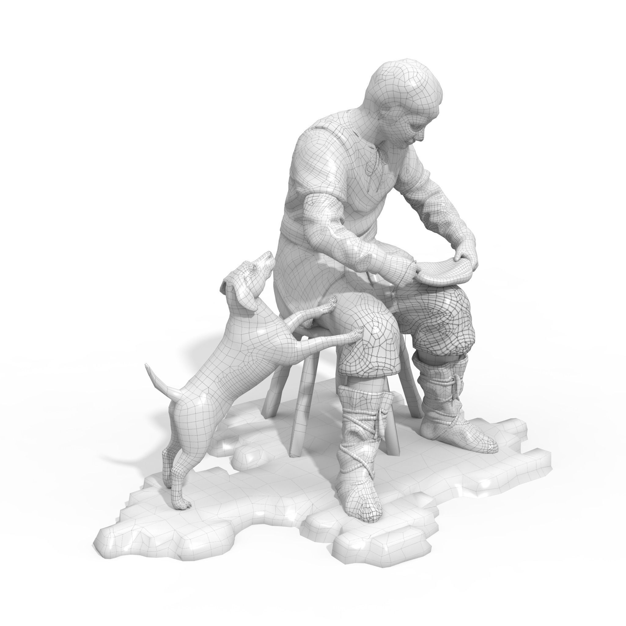 Statuette Craftsmen Free 3D model_9