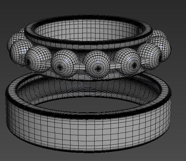 Baering ball bearing 3D model_1