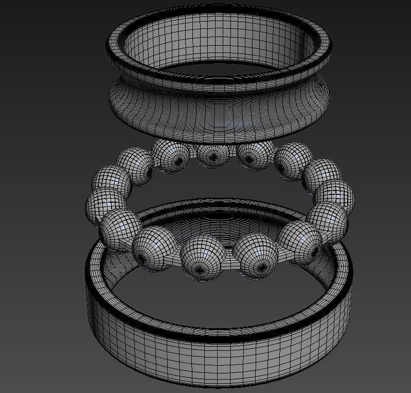 Baering ball bearing 3D model_3