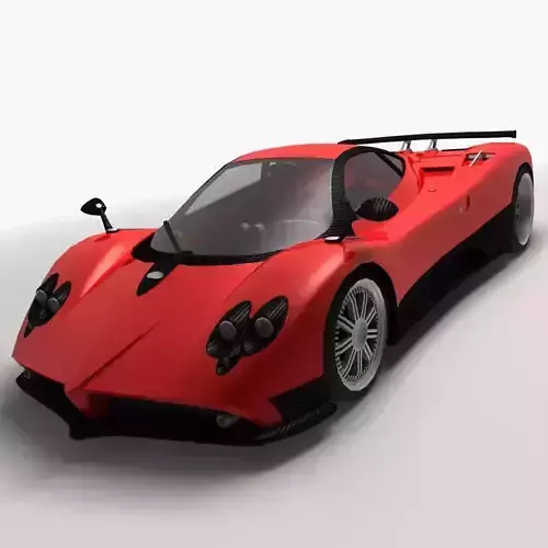 Pagani Zonda F Low Poly 3D model