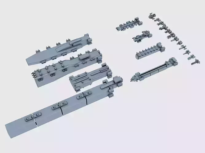 Low-poly Armada submarine Low-poly 3D model