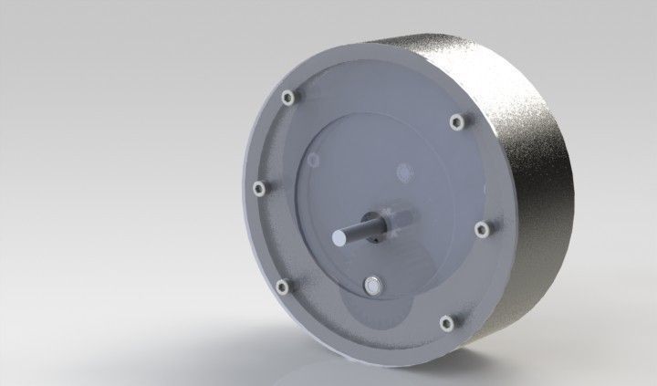 2 Stage Gear Box Free 3D model_3