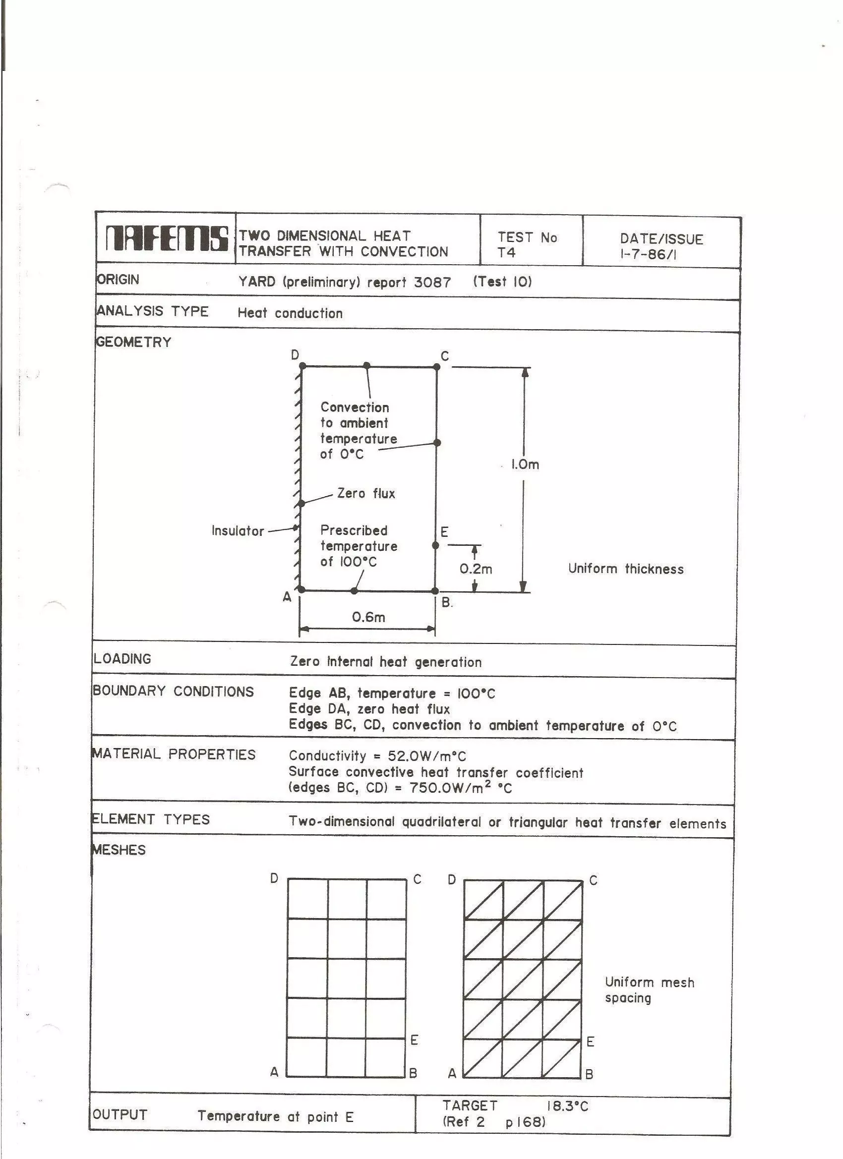 Nafems Benchmark - T4 Free 3D model_0