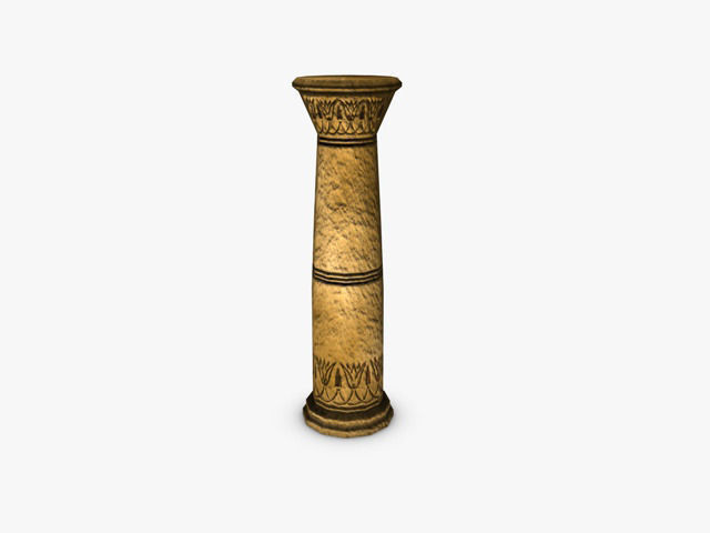 Egyptian Columns 3D model_4