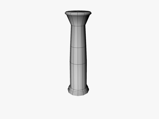 Egyptian Columns 3D model_2