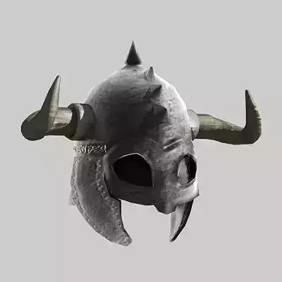 Medieval Helmet with Horns