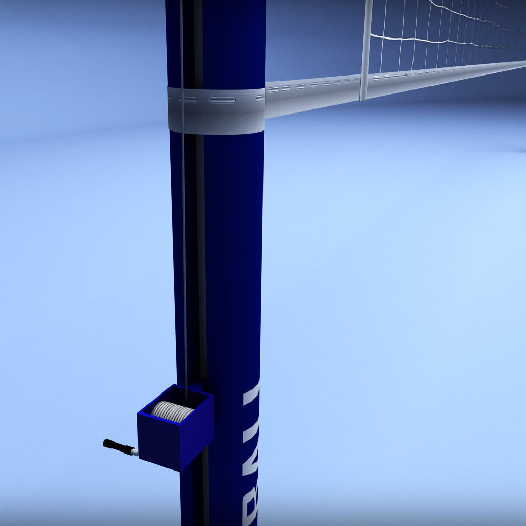 Volleyball net low poly Low-poly 3D model_3