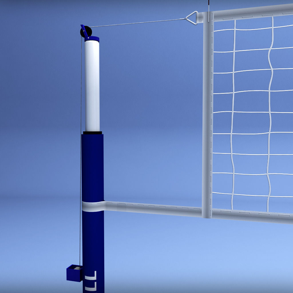 Volleyball net low poly Low-poly 3D model_1
