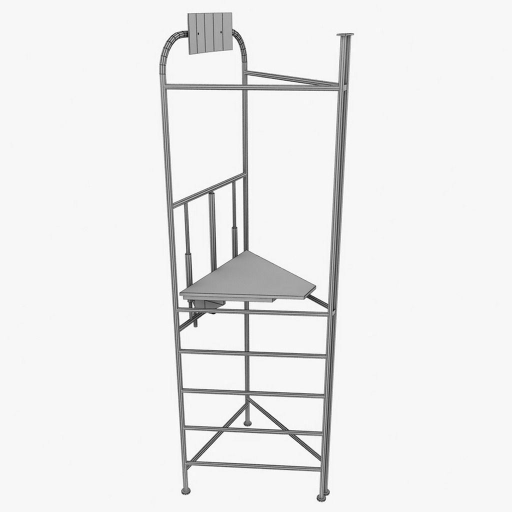 Volleyball court high detail low poly Low-poly 3D model_19