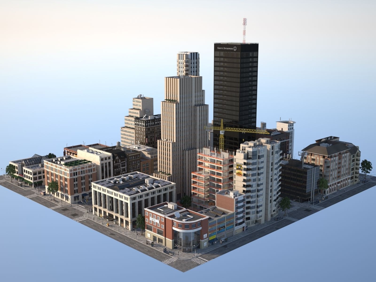 City KC2 3D model_4