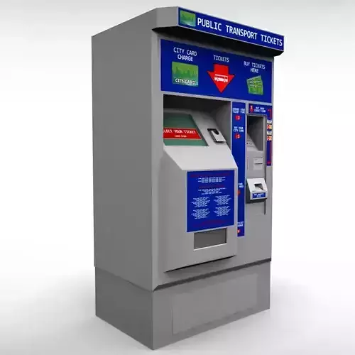 Bus Ticket Machine 3D model