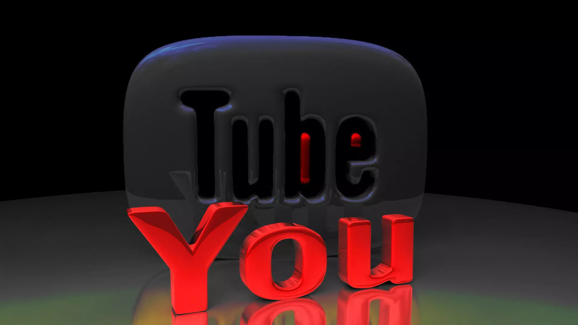 Youtube logo Free 3D model