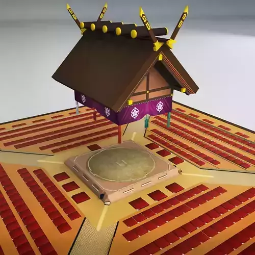 Sumo dojo arena stadium ring