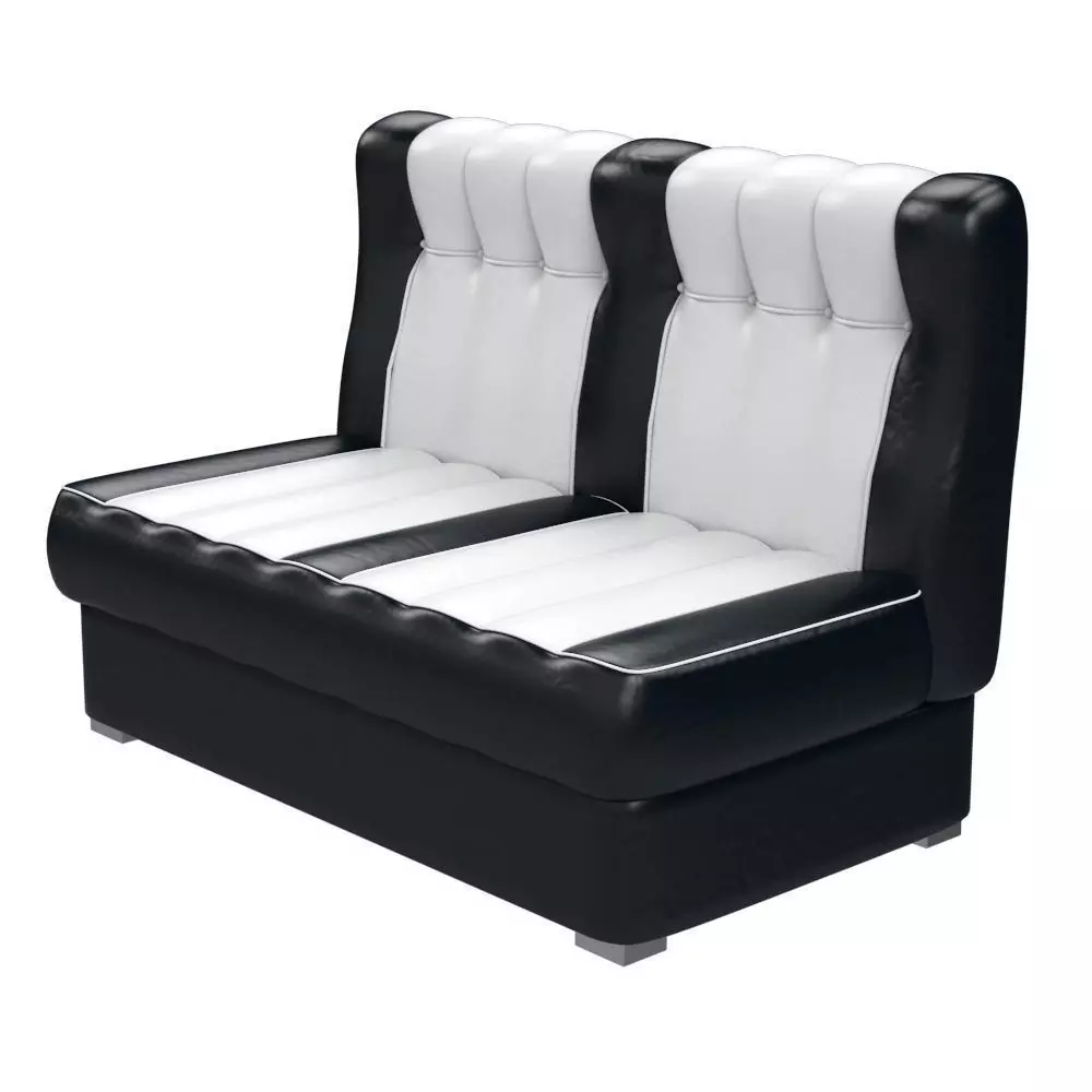 Retro sofa of car seats Free 3D model