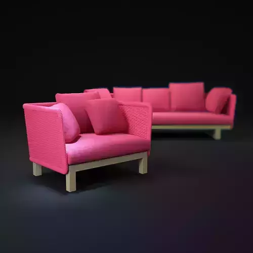 Sabi-sofa two sofas 3D model