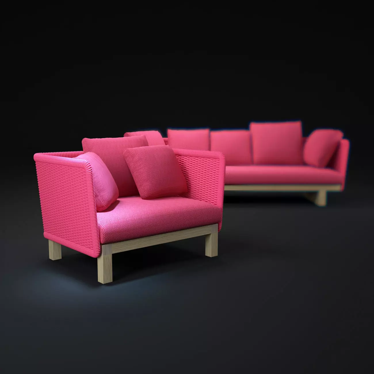 Sabi-sofa two sofas 3D model_0