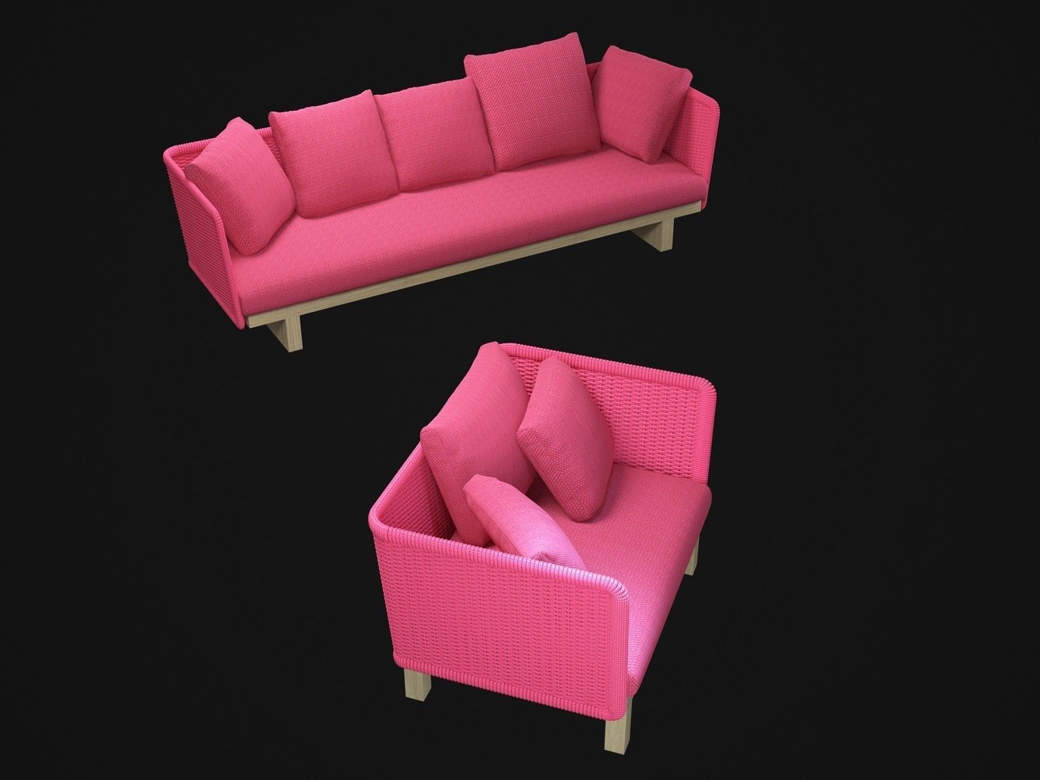 Sabi-sofa two sofas 3D model_6